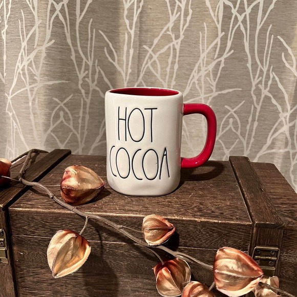 RAE DUNN FARMHOUSE HOME DECOR CERAMIC XMAS CHRISTMAS HOLIDAY HOT COCOA SNOWFLAKE - Picture 3 of 4